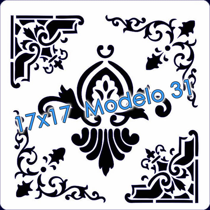 - Stencil 17x17cm Modelo 031 -